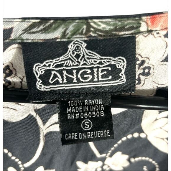 ANGIE sz S Womens Floral Paisley Open Front Kimono Sweater Boho Hippie Festival - Picture 4 of 4